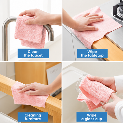 WipeEase™ Microfiber Multi-Purpose Cleaning Cloth Roll | For Kitchen And Car Cleaning | 50 pieces